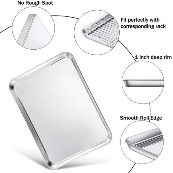 Stainless Steel Baking Tray - Image 3