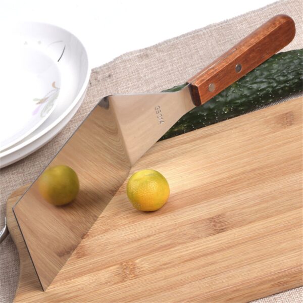 Stainless Steel Spatula with Wooden Handle - Image 5