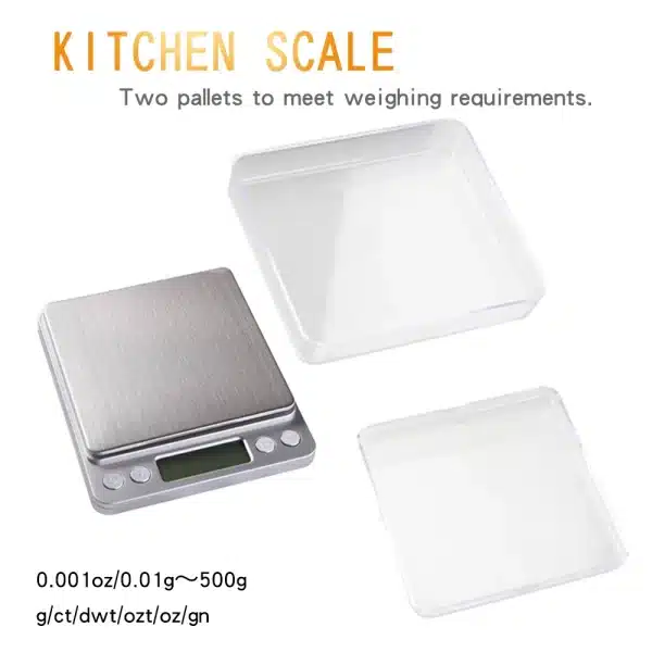 Portable Digital Kitchen Scales 500g 3kg - Image 2