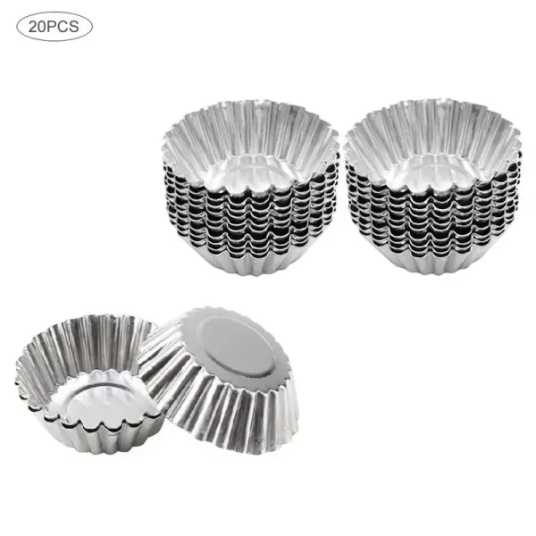 5/10/20pcs Egg Tart Molds Stainless Steel - Image 7