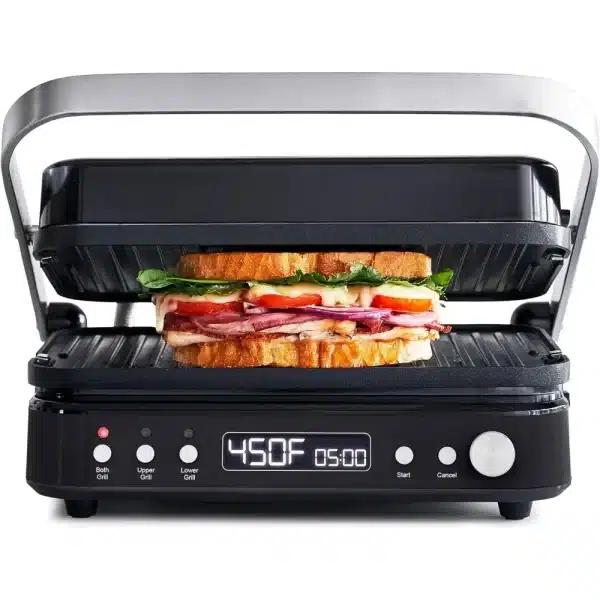 GreenPan Bistro Electrics 6-in-1 Multifunction Grill & Griddle, Healthy, PFAS-Free, Black