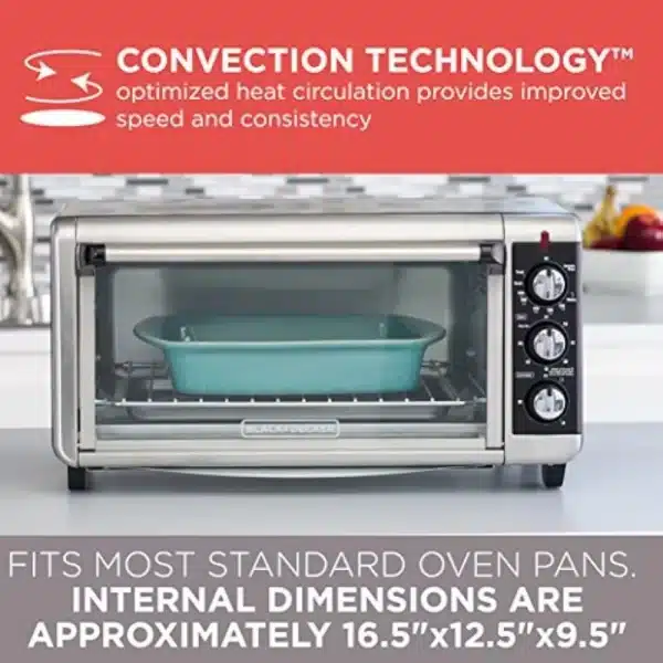 BLACK+DECKER 8-Slice Convection Countertop Toaster Oven - Image 4