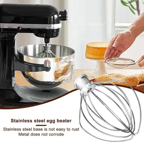 Stainless Steel Balloon Wire Whip Mixer Attachment for Kitchenaid - Image 5