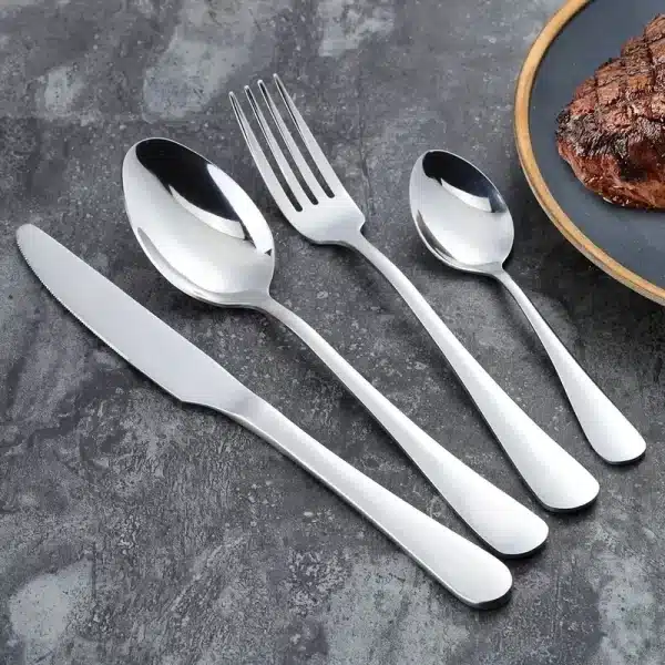 16pcs Stainless Steel Tableware Set - Image 2