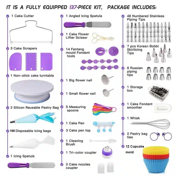 Cake Decorating Set 219PCs - Image 5