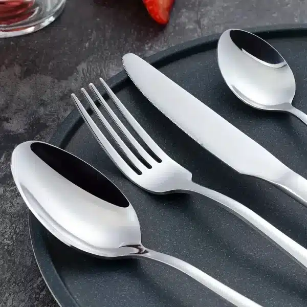 16pcs Stainless Steel Tableware Set - Image 4