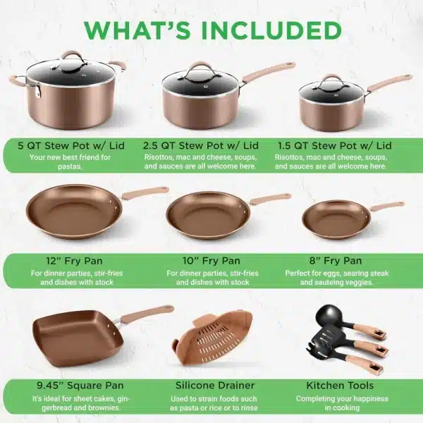 Cookware Set, Non-stick - Image 2