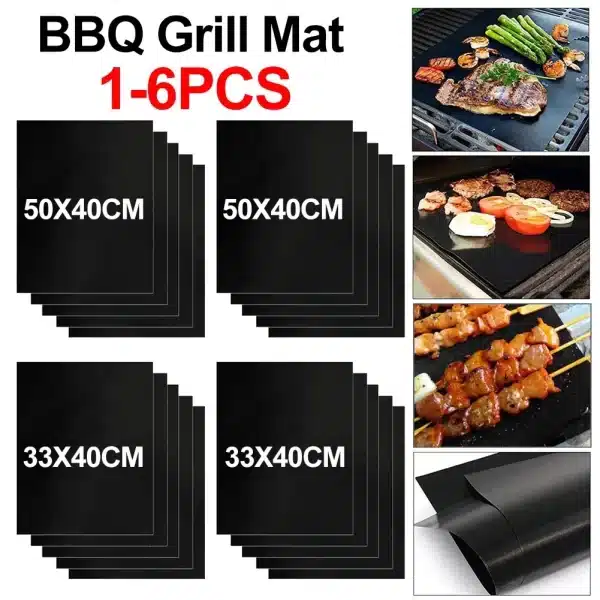 Premium BBQ Grill Mat 1-6PCS Non-stick - Image 2