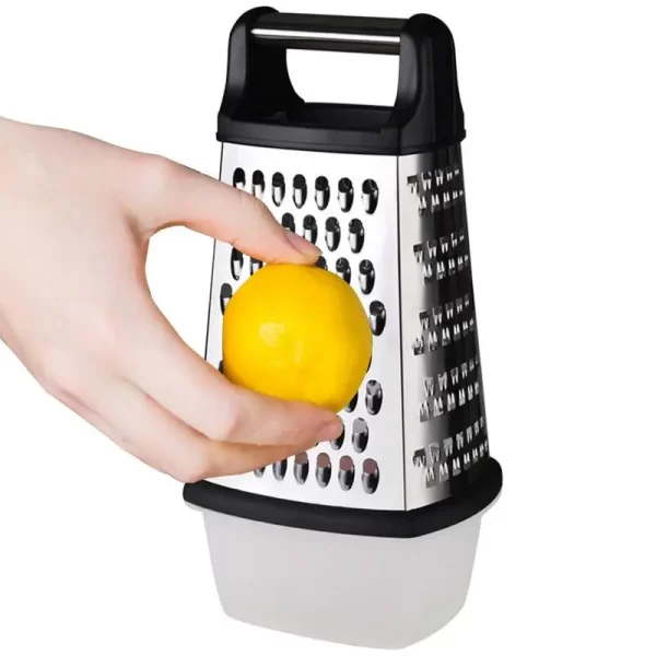 Stainless Steel Box Cheese Grater With Container