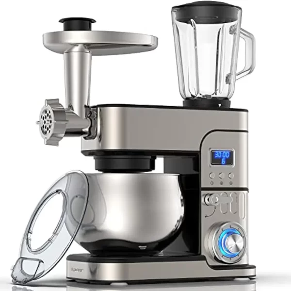 LILPARTNER 6-IN-1 Stand Mixer, 1200W LCD Display