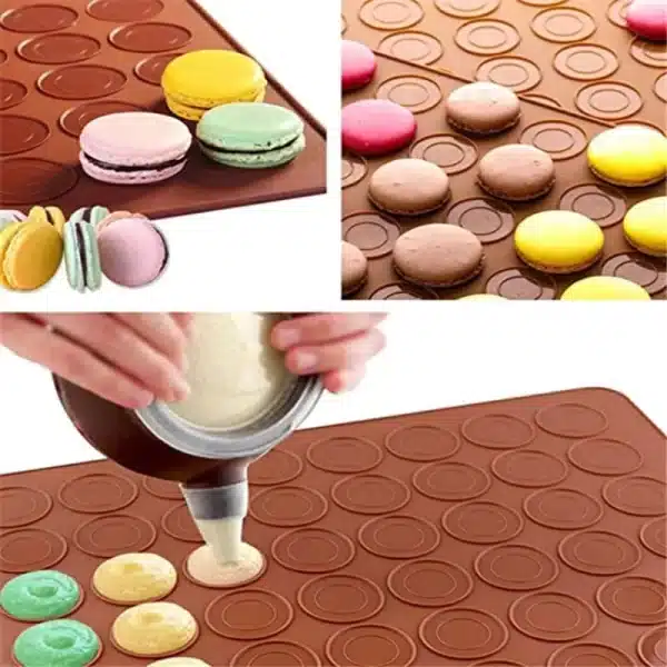 48/30 Holes Non-Stick Silicone Macaron Mold - Image 4