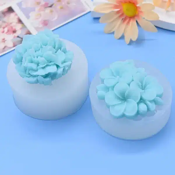 Frangipani, Carnation Flower Mold Silicone Fondant Chocolate Making - Image 2