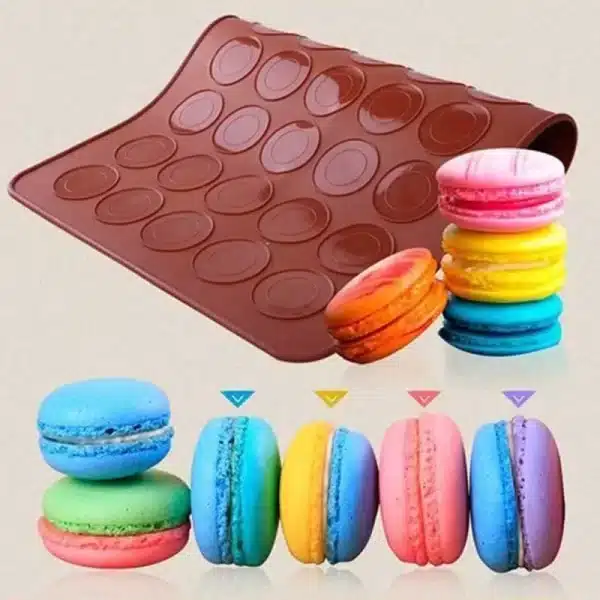 48/30 Holes Non-Stick Silicone Macaron Mold