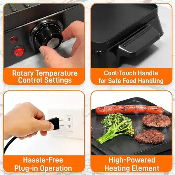 NutriChef Electric Griddle - Image 4