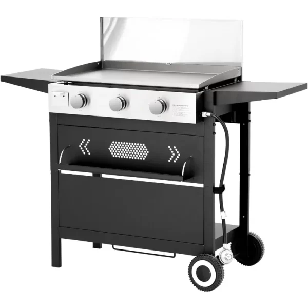 Flat Top Gas Griddle Grill with Lid - Image 7