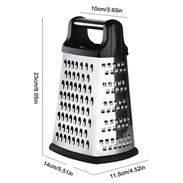 Stainless Steel Box Cheese Grater With Container - Image 6