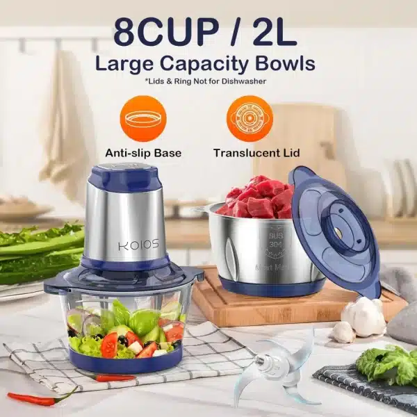 500W Powerful Electric Food Processor - Image 2