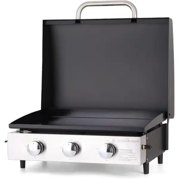 Flat Top Gas Griddle Grill with Lid - Image 9