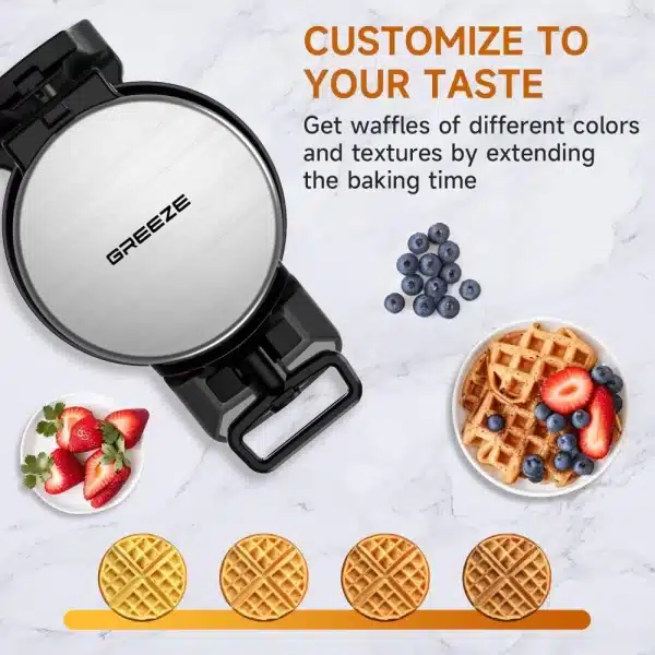 Greeze Double Belgian Waffle Maker - Image 6