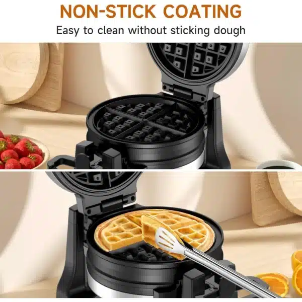 Greeze Double Belgian Waffle Maker - Image 5