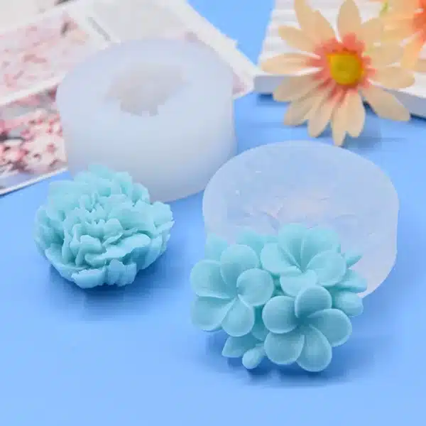 Frangipani, Carnation Flower Mold Silicone Fondant Chocolate Making