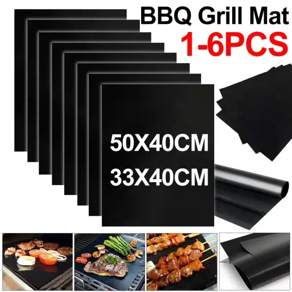 Premium BBQ Grill Mat 1-6PCS Non-stick