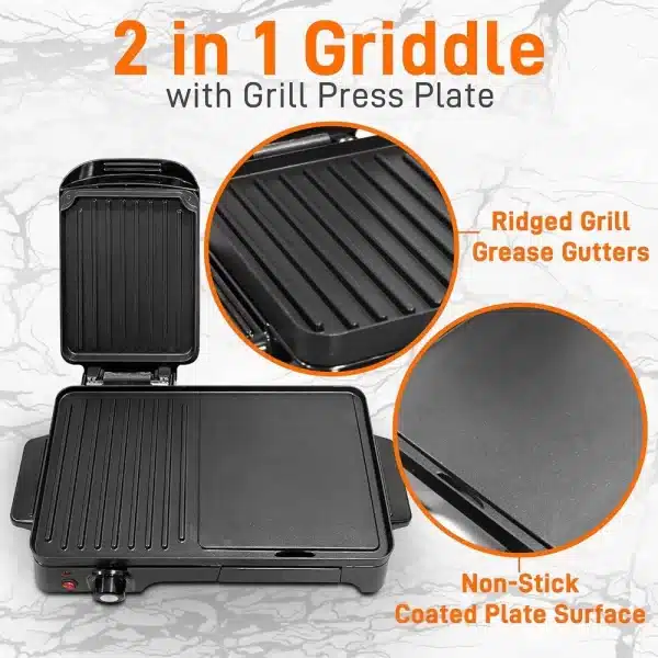 NutriChef Electric Griddle - Image 2