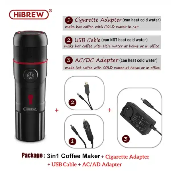 HiBREW Portable Coffee Machine for Car & Home - Image 8