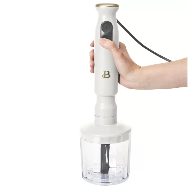 Beautiful 2-Speed Immersion Blender with Chopper & Measuring Cup by Drew Barrymore - Image 3