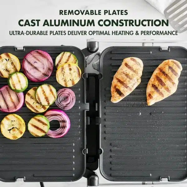 GreenPan Bistro Electrics 6-in-1 Multifunction Grill & Griddle, Healthy, PFAS-Free, Black - Image 6