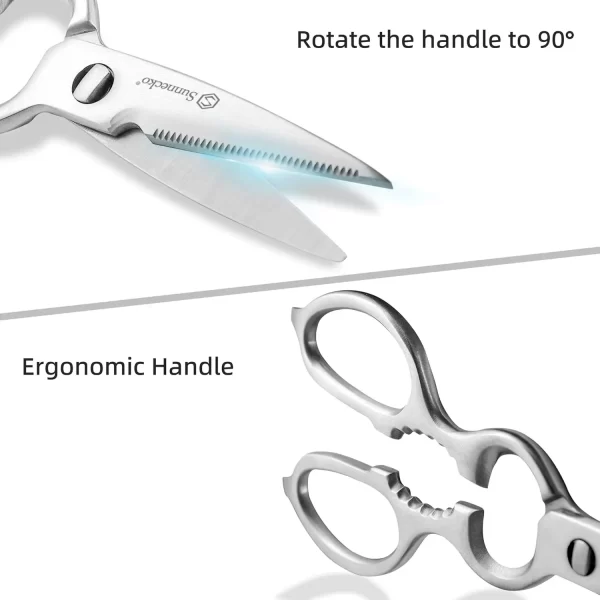 Sunnecko  Stainless Steel Kitchen Scissors - Image 3