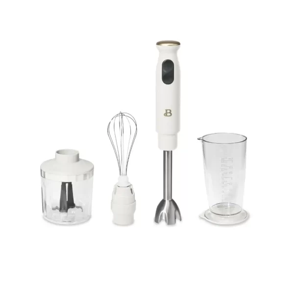 Beautiful 2-Speed Immersion Blender with Chopper & Measuring Cup by Drew Barrymore