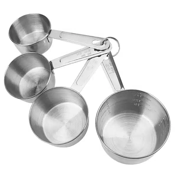 Kichen Accessories Measuring Tools with Scale Baking Tools Stainless Steel 4Pcs/Set Measuring Cup  Flour Food Coffee Cooking - Image 7