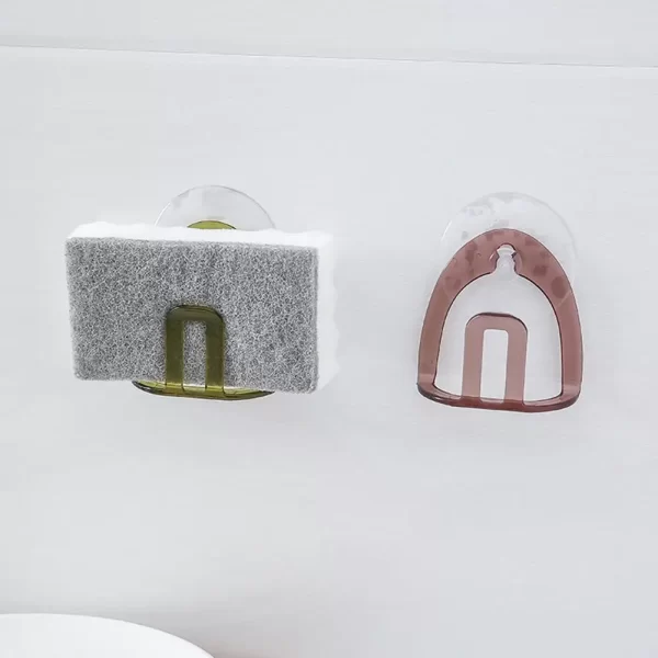 High quality Sink Soap Sponge Drain Rack Bathroom Holder Kitchen Storage Suction Cup Hanging Sink Wash kitchen Accessories - Image 3