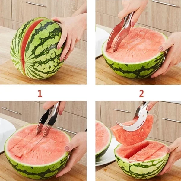 Stainless Steel Windmill Watermelon Cutter Artifact Salad Fruit Slicer Cutter Tool Watermelon Digger Kitchen Accessories Gadgets - Image 4