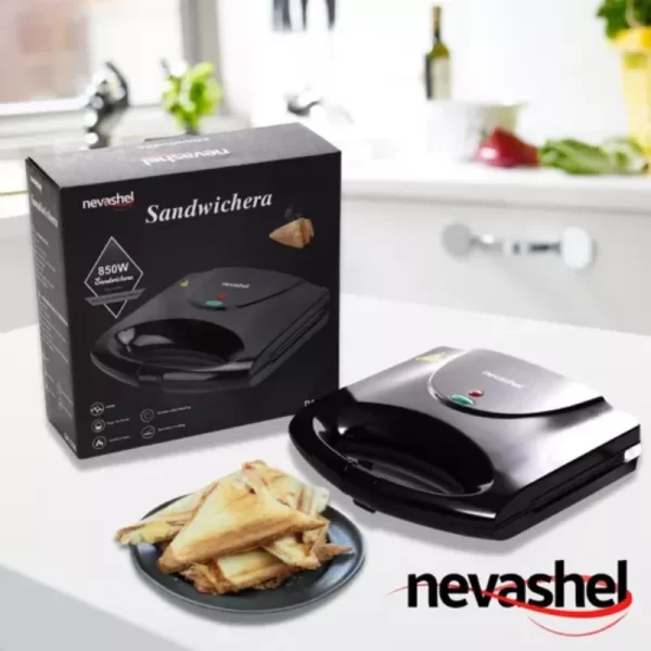 Sandwich Grill Non-stick Panini Press for 2 - Food Prep - Image 4