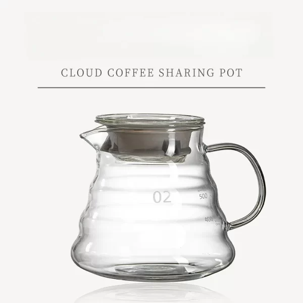 Borosilicate Glass Hand Drip Coffee Pot Carafe Share Pot Pour Over Coffee Server Drip Coffee Pot Coffeeware Teaware - Image 12