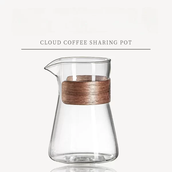 Borosilicate Glass Hand Drip Coffee Pot Carafe Share Pot Pour Over Coffee Server Drip Coffee Pot Coffeeware Teaware - Image 7