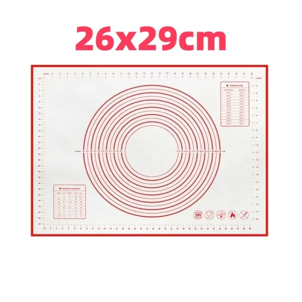 Silicone Baking Mat Kneading Pad Dough Mat Pizza on-Stick Gadgets Bakeware Pastry Mat - Image 14