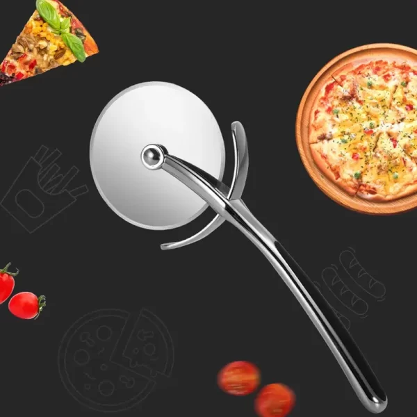 JJYY Pizza Cutter Stainless Steel Pizza Knife Cake Bread Pies Round Knife  Pastry Pasta Dough kitchen Baking Tools - Image 5