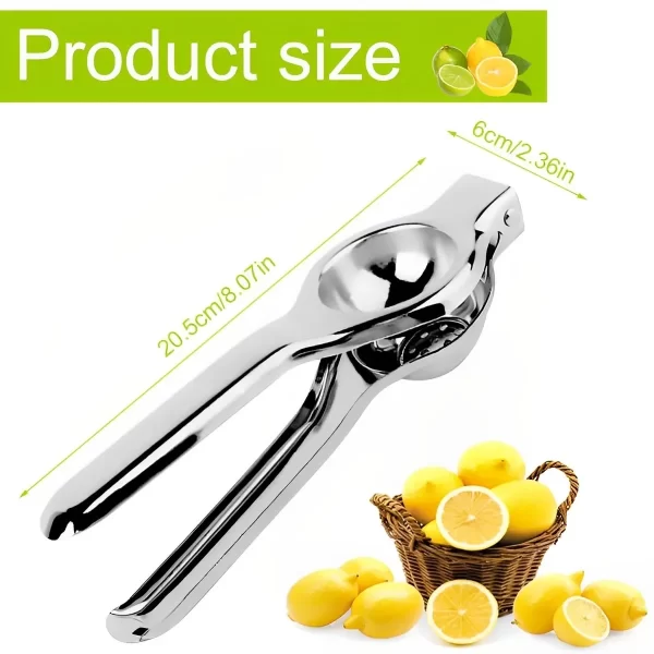 1/2Pcs Lemon Squeezer Stainless Steel Manual Juicer Portable Lemon Clip Fruit Citrus Pressing Tools for Kitchen Accessories - Image 4