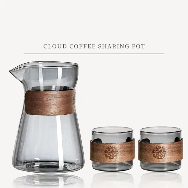 Borosilicate Glass Hand Drip Coffee Pot Carafe Share Pot Pour Over Coffee Server Drip Coffee Pot Coffeeware Teaware - Image 10