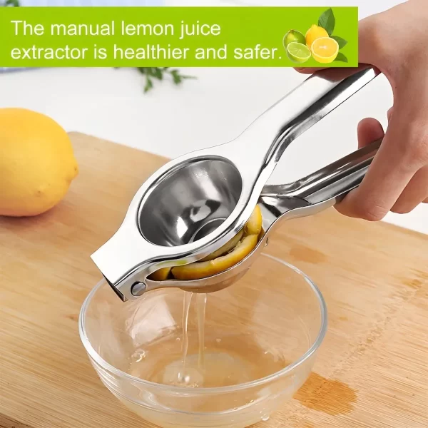 1/2Pcs Lemon Squeezer Stainless Steel Manual Juicer Portable Lemon Clip Fruit Citrus Pressing Tools for Kitchen Accessories - Image 3