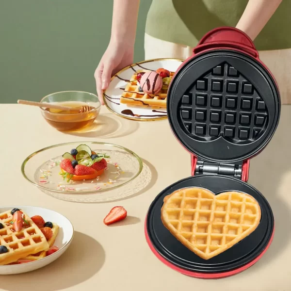 Waffle Mold Nonstick Electric Breakfast Maker Household Breakfast Electric Baking Pan for Quick Breakfasts Snacks and Desserts - Image 3