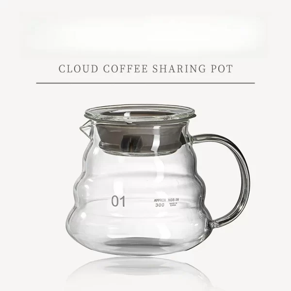 Borosilicate Glass Hand Drip Coffee Pot Carafe Share Pot Pour Over Coffee Server Drip Coffee Pot Coffeeware Teaware - Image 11