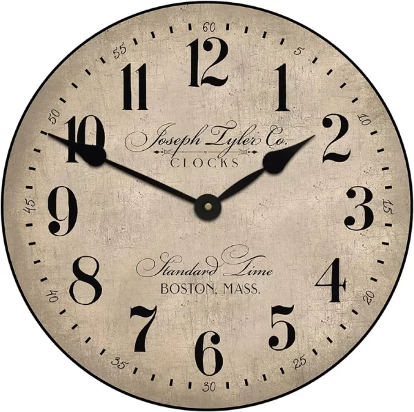 Wall Clock | Handcrafted in USA | Silent Non-Ticking Mechanism | Beautiful Color, Rustic Decor - Image 13