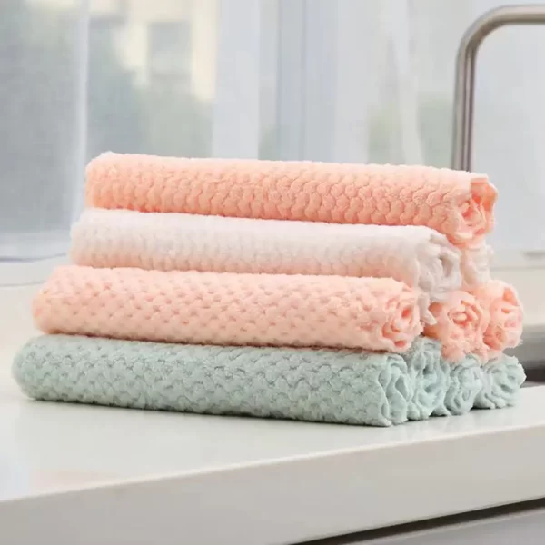 10 Pack Premium Dish Towels for Kitchen, Bulk Coral Velvet Kitchen Towels and Dishcloths Set, 100% Cotton  Kitchen Towels Dish R - Image 6