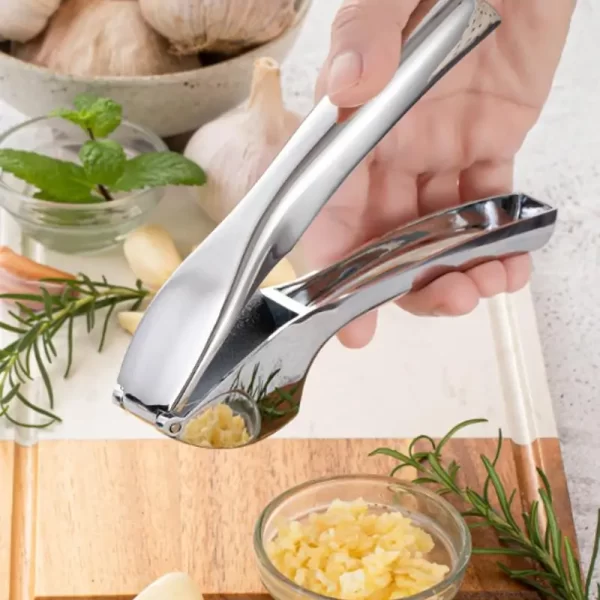 Garlic Press Mincer zinc alloy Multifunction Crusher Kitchen Cooking Ginger Squeezer Masher Handheld Cooking Ginger Crusher - Image 3