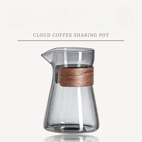 Borosilicate Glass Hand Drip Coffee Pot Carafe Share Pot Pour Over Coffee Server Drip Coffee Pot Coffeeware Teaware - Image 8