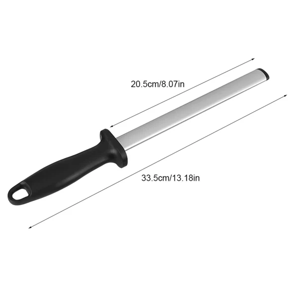 8 Inch Professional Knife Sharpening Steel Rod Home Kitchen Sharpener Stone Tool - Image 5